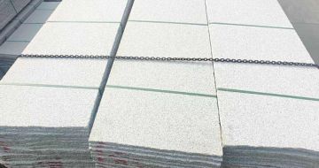 临沂芝麻白毛板，石材毛板